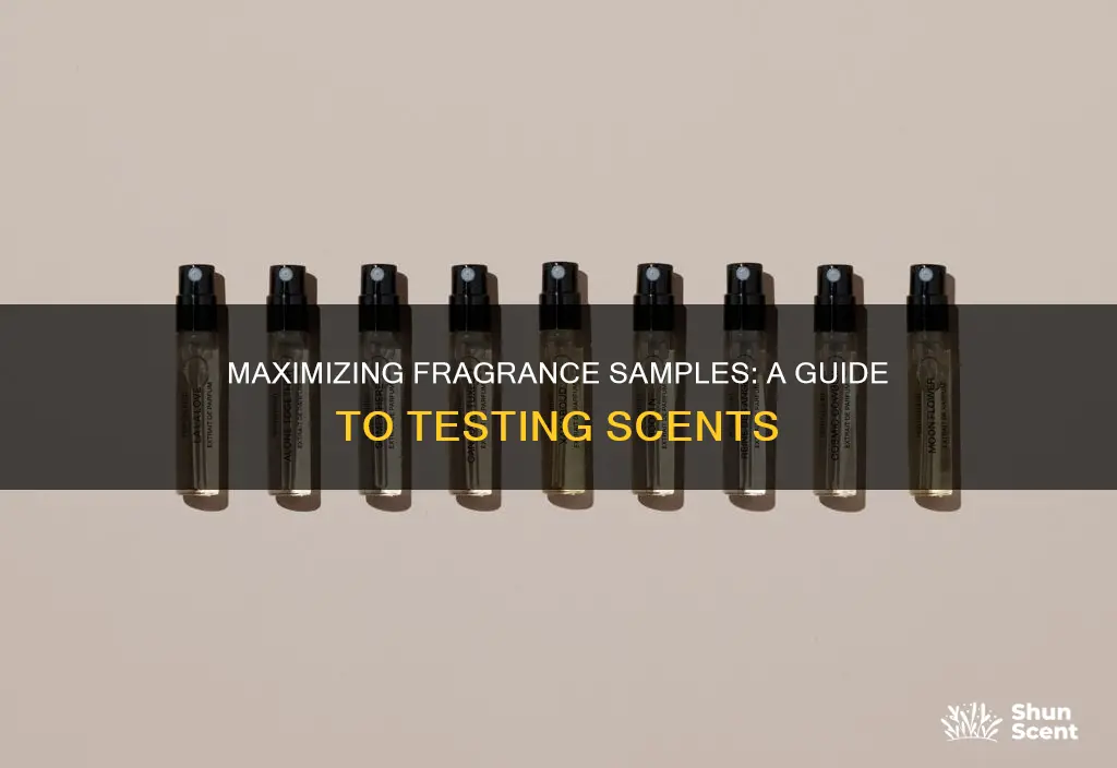 how to use fragrance samples