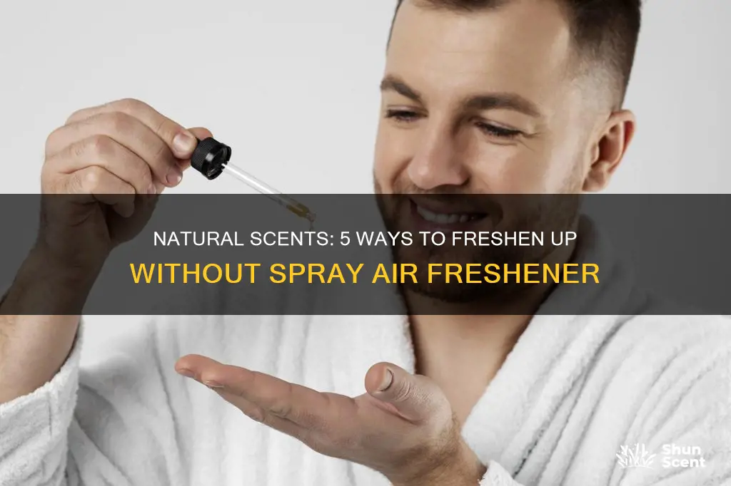 how to use fragrance without spray air freshener for men