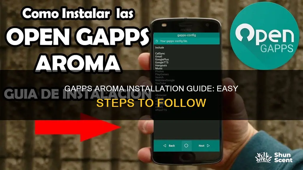 how to use gapps aroma