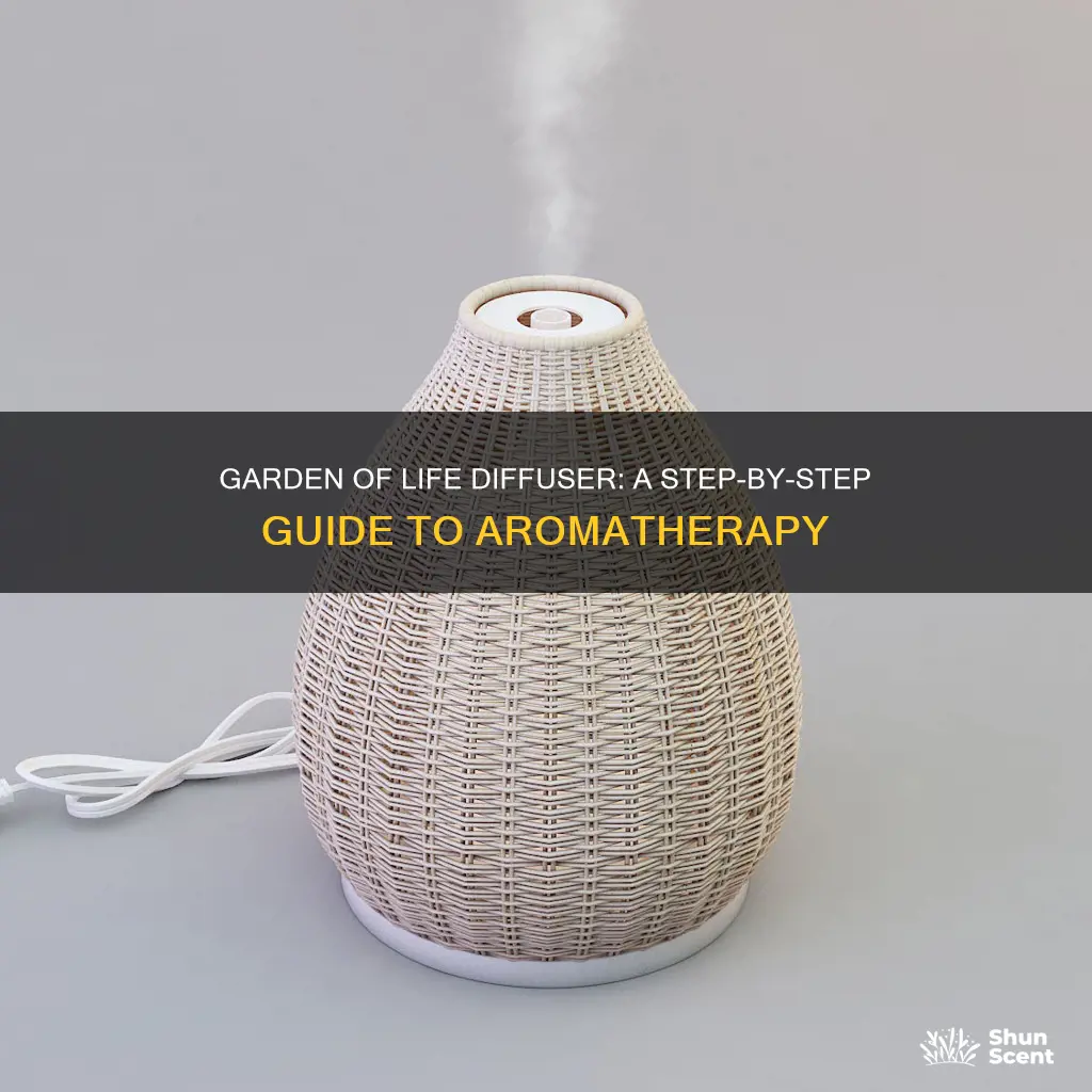 how to use garden of life aroma diffuser