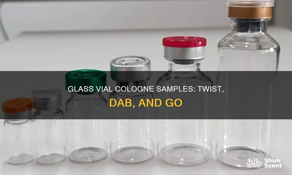 how to use glass vial cologne samples