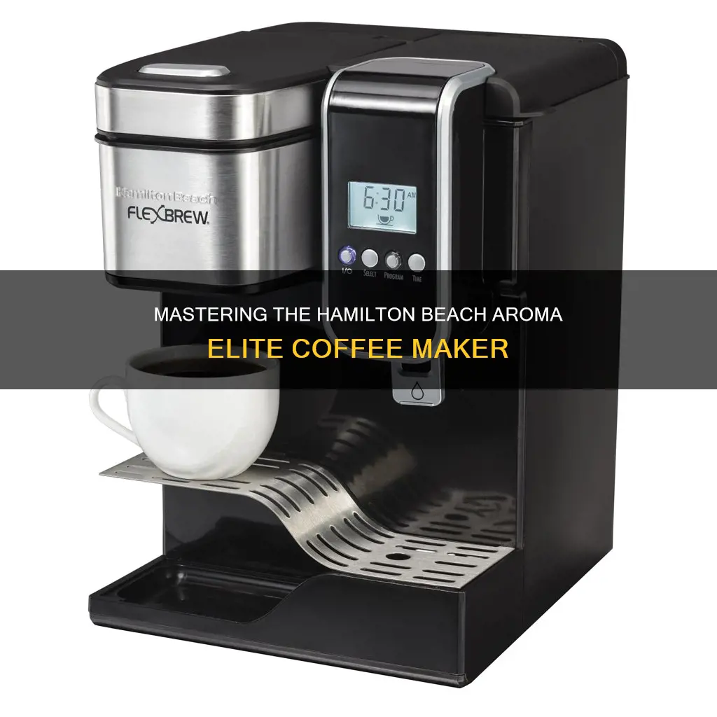 how to use hamilton beach coffee maker aroma elite