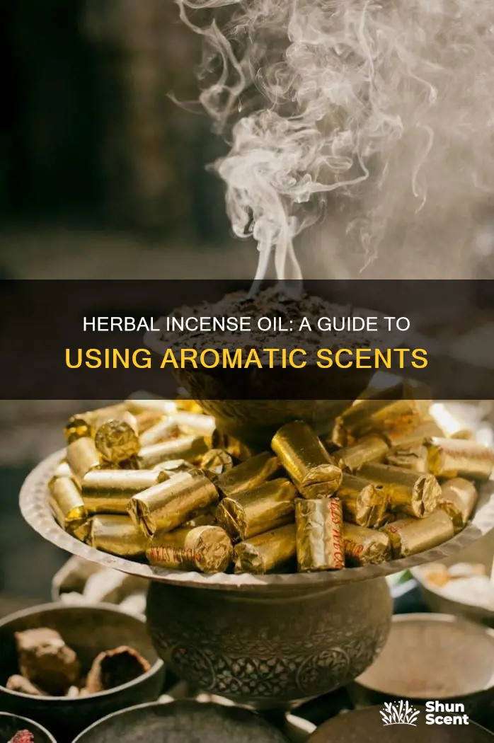 how to use herbal incense oil