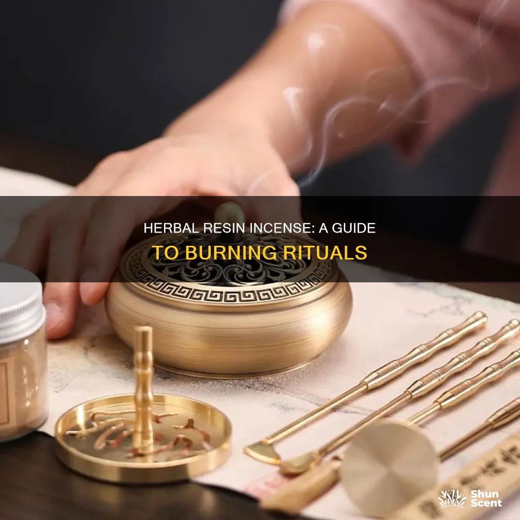 how to use herbal resin incense