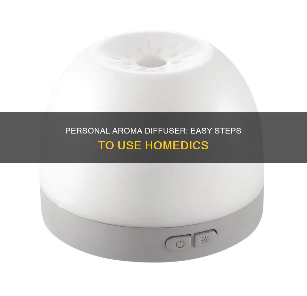 how to use homedics personal portable aroma diffuser