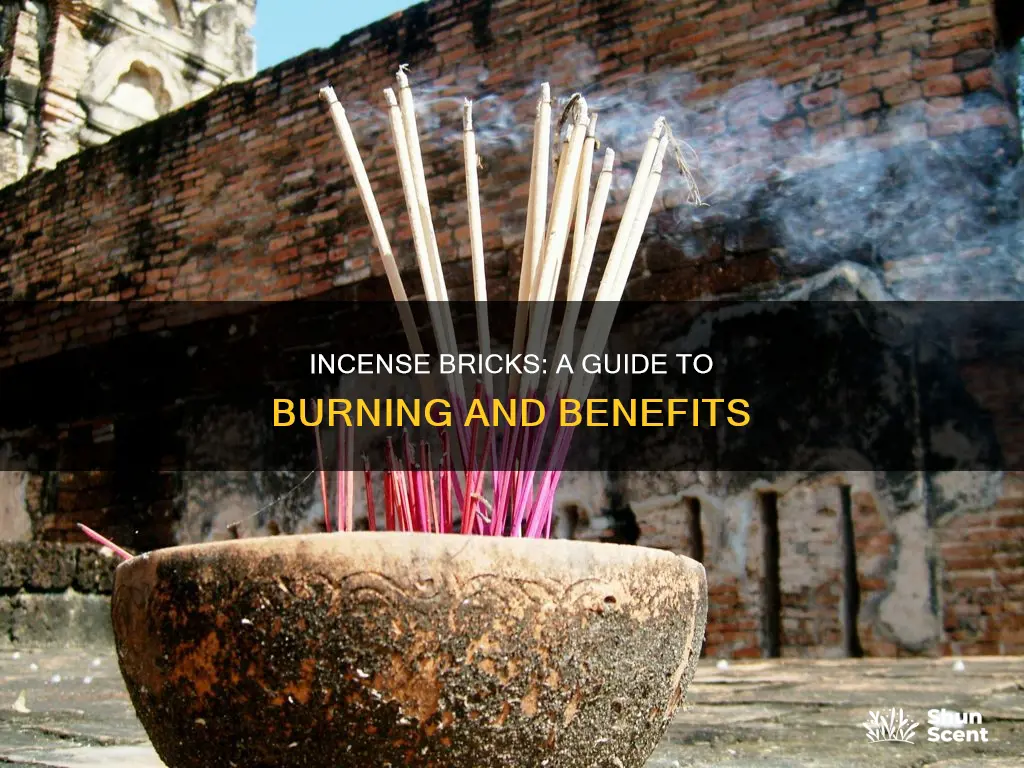 how to use incense bricks