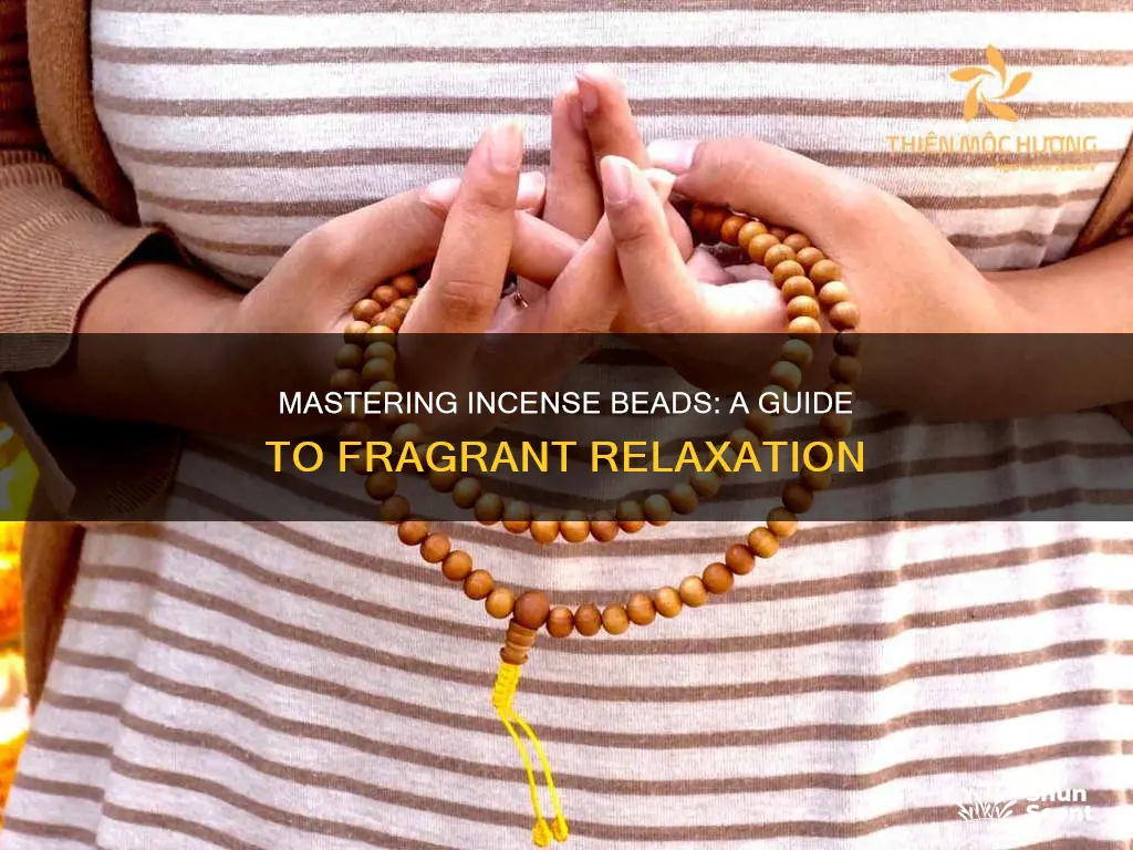 how to use incense fragrance beads