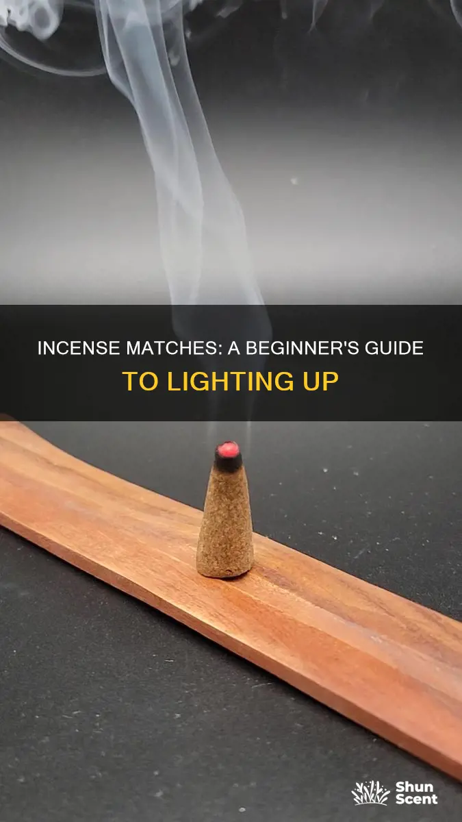 how to use incense matches