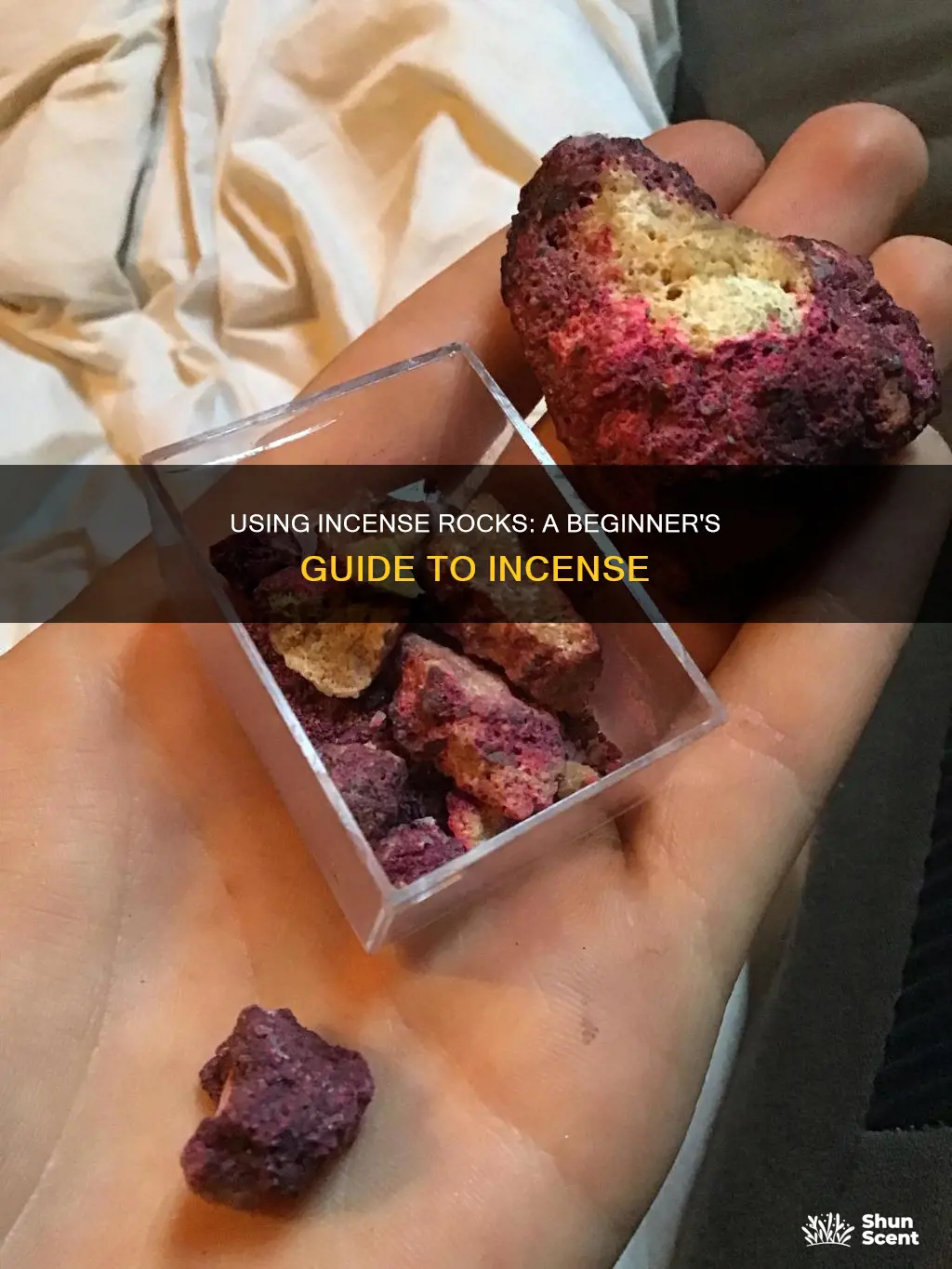 how to use incense rocks
