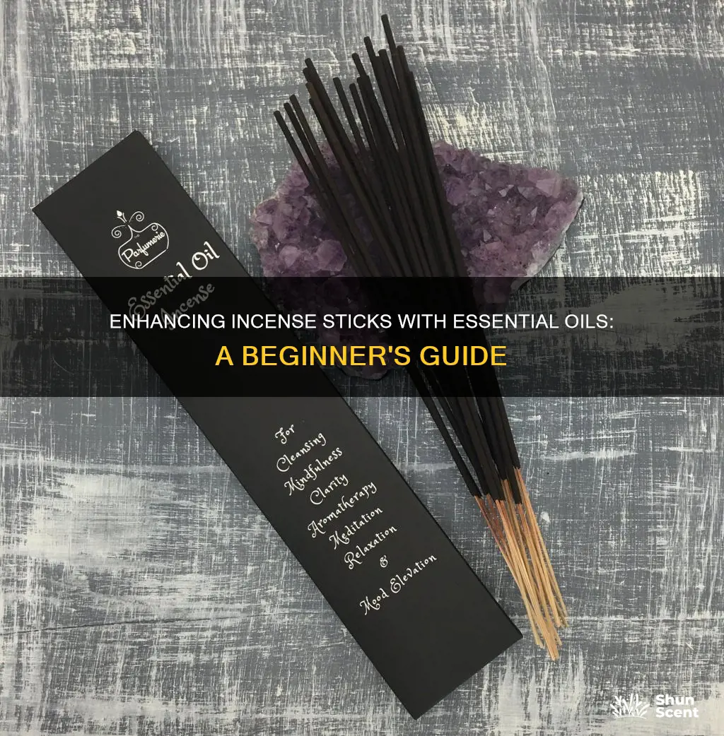 how to use incense sticks with essential oils
