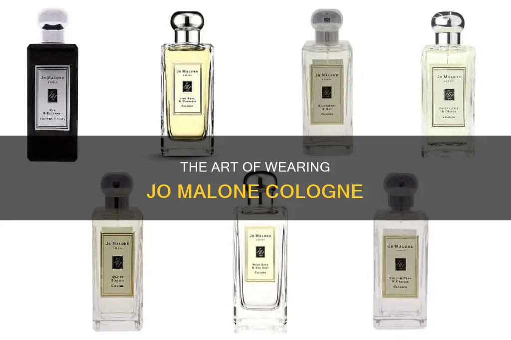 how to use jo malone cologne