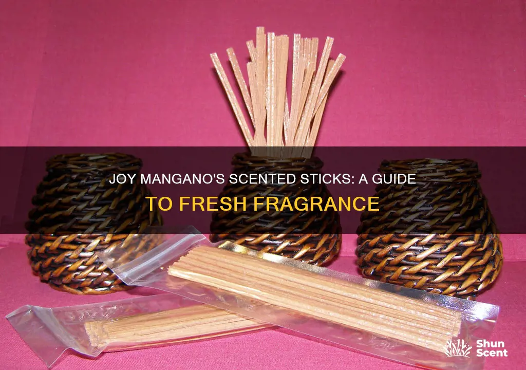 how to use joy mangano fragrance sticks