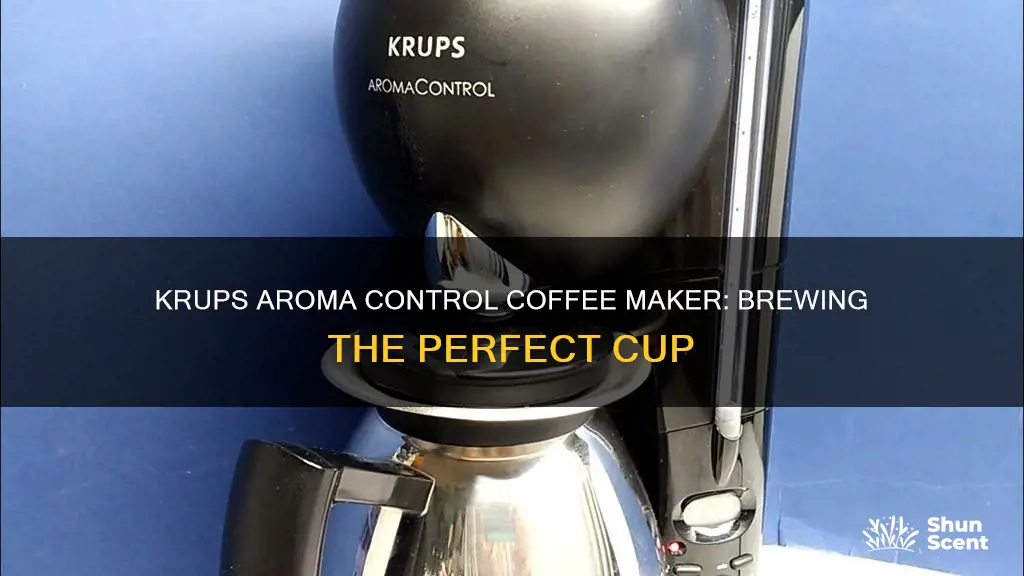 how to use krups aroma control coffee maker