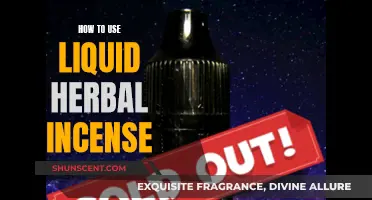Herbal Incense: Liquid Application Methods and Uses