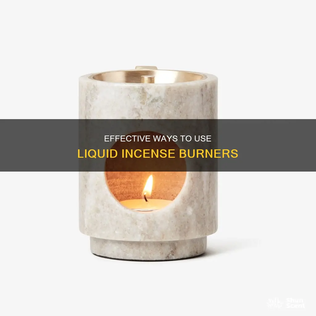 how to use liquid incense burner
