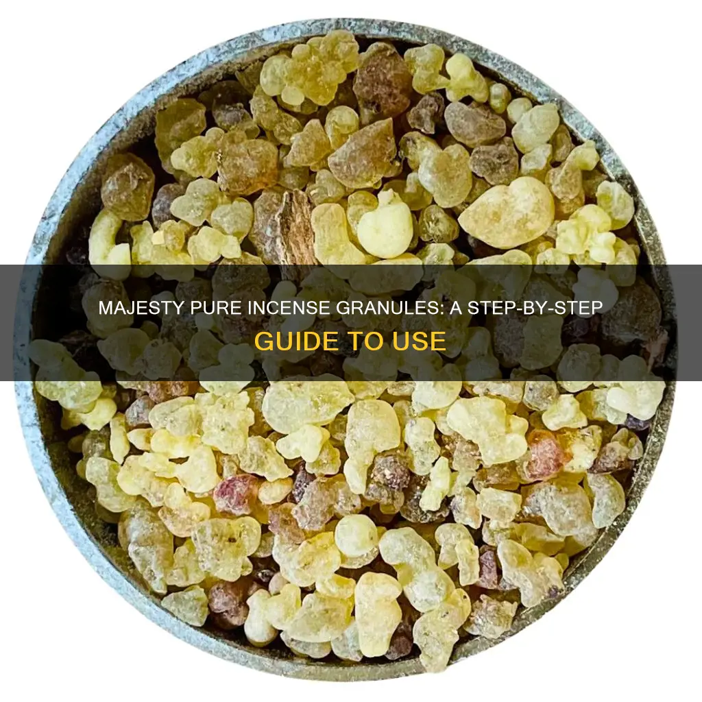 how to use majesty pure incense granules