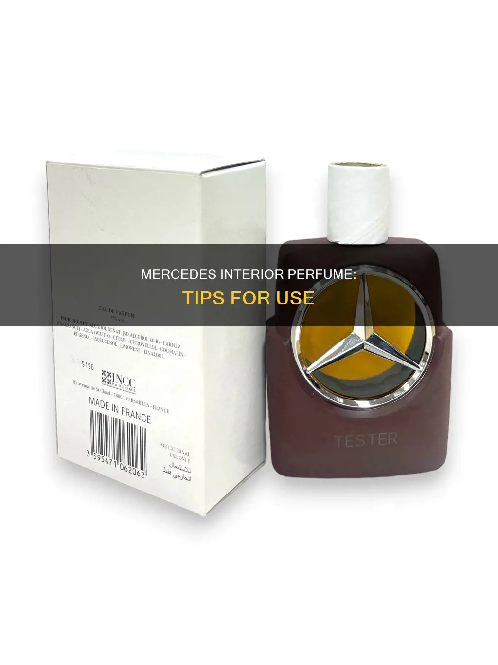how to use mercedes interior perfume
