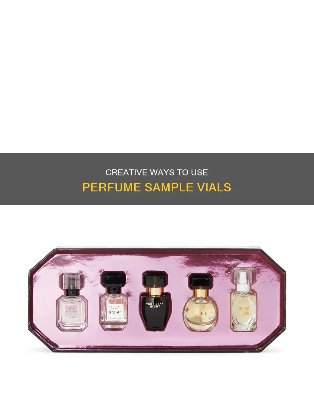 how to use mini perfume sample vials