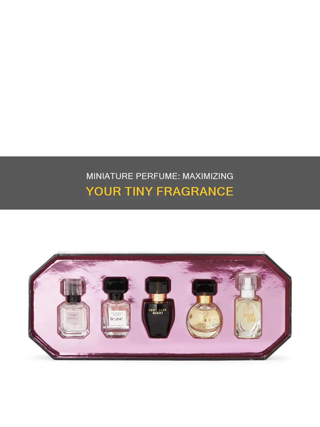 how to use miniature perfume