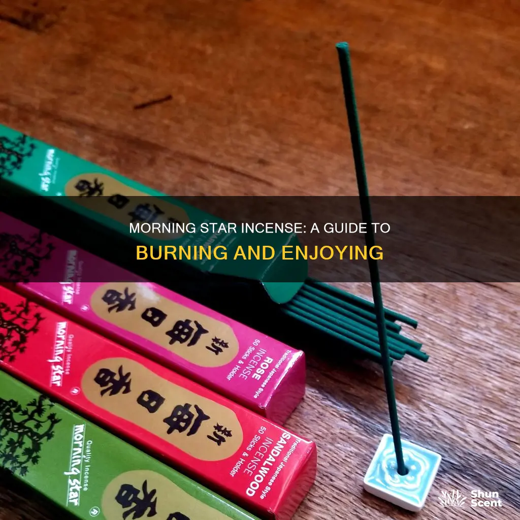 how to use morning star incense
