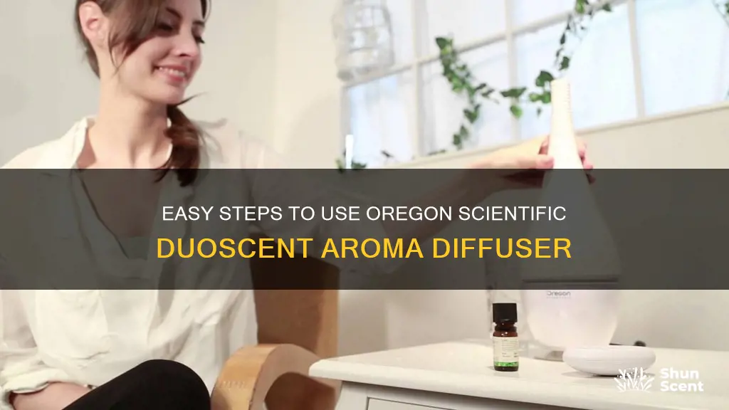 how to use oregon scientific duoscent aroma diffusers