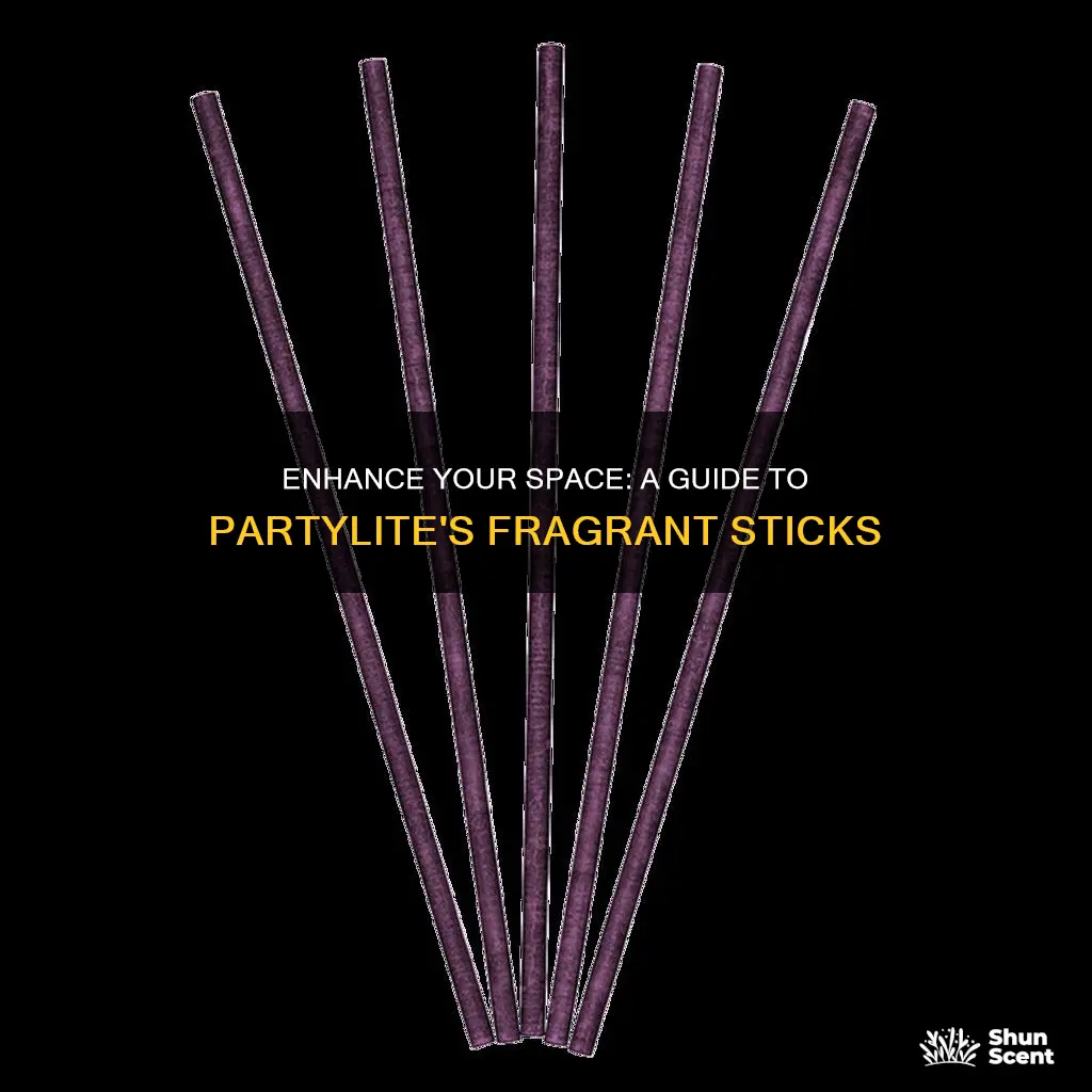 how to use partylite fragrance sticks