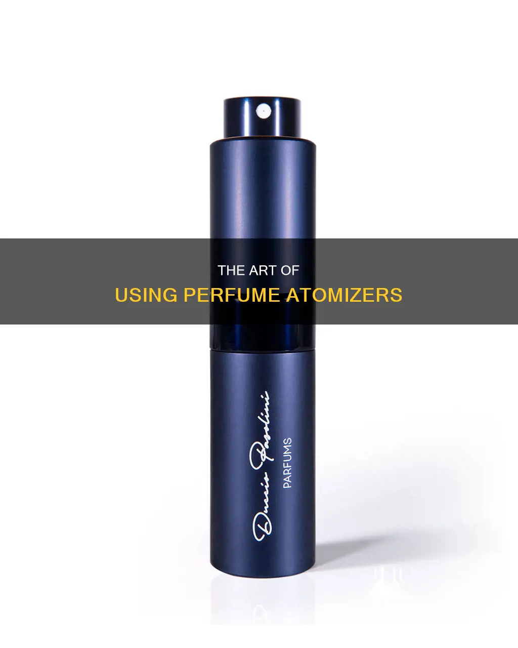 how to use perfume atomizer
