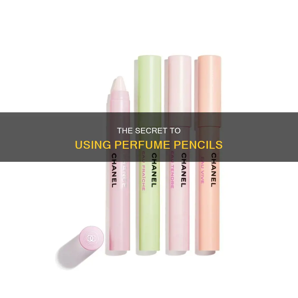 how to use perfume pencil