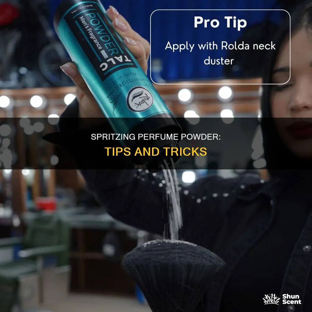 how to use perfume powder