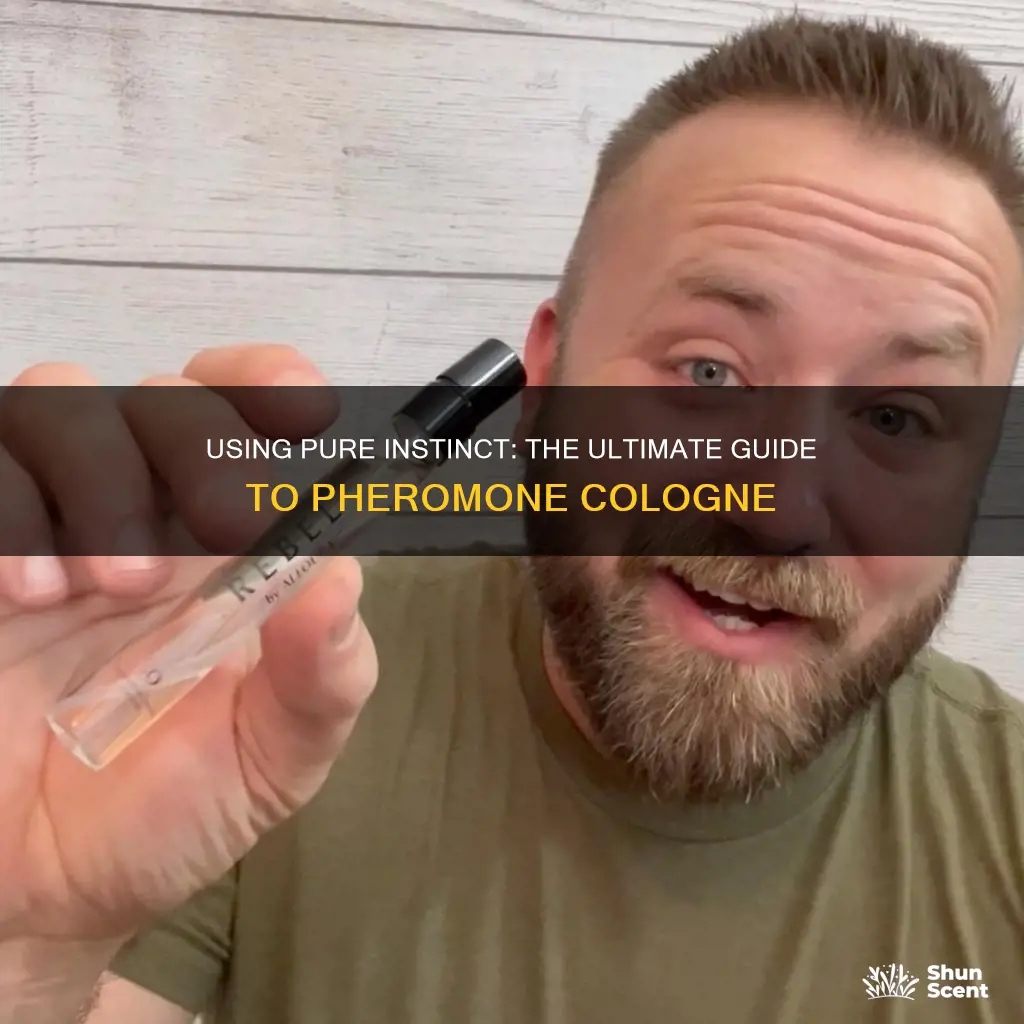 how to use pure instinct pheromone cologne