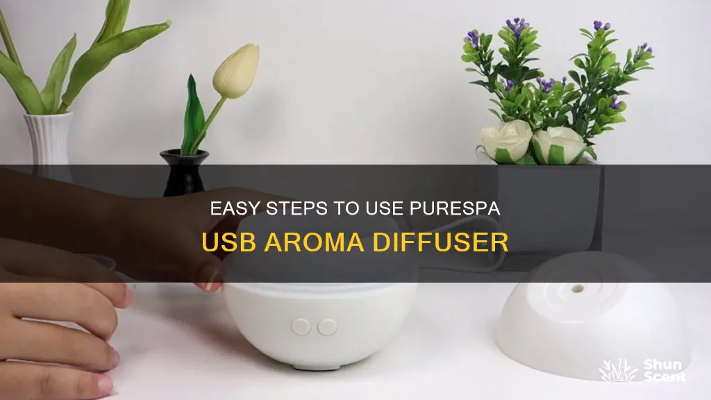 how to use purespa drop usb aroma diffuser