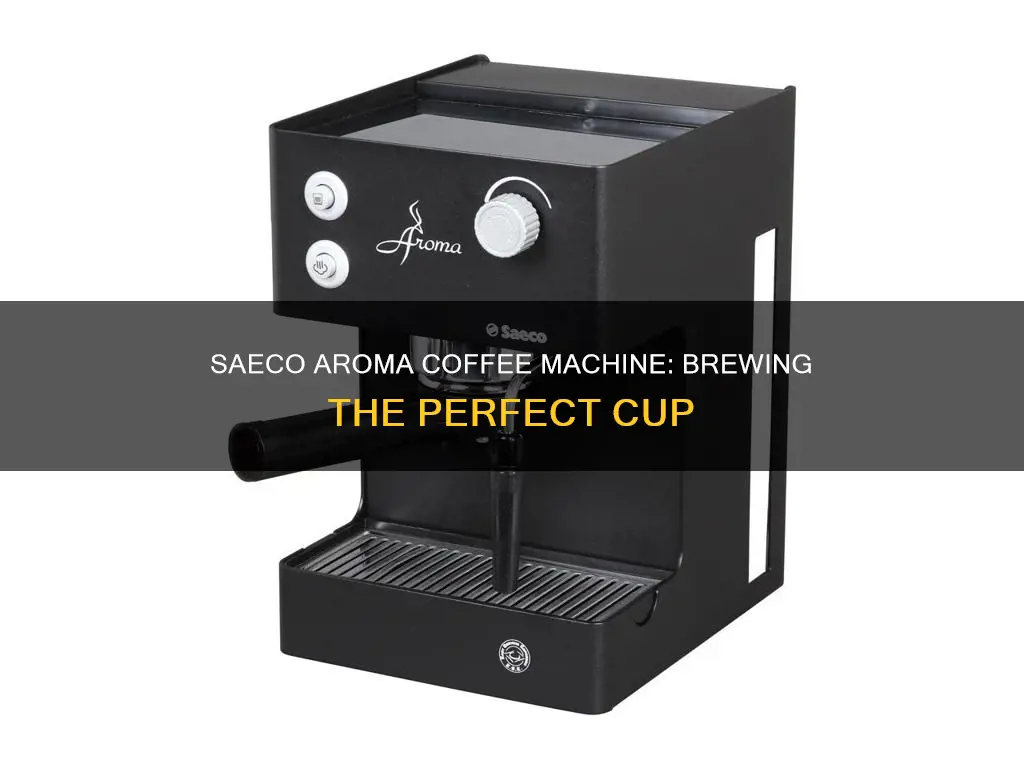 how to use saeco aroma coffee machine