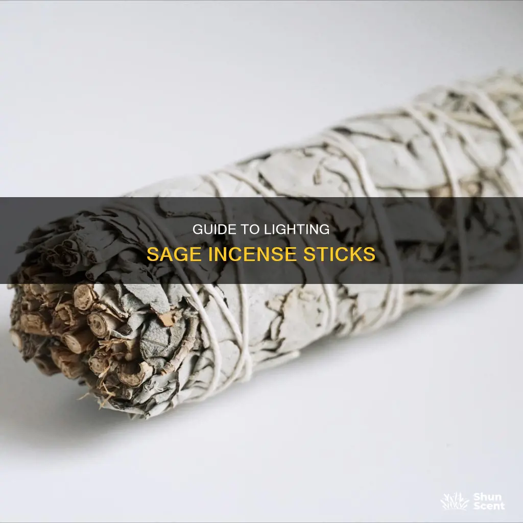 how to use sage incense sticks