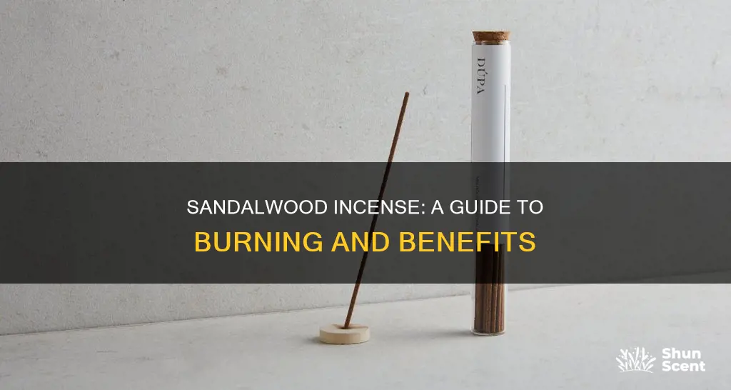 how to use sandalwood incense