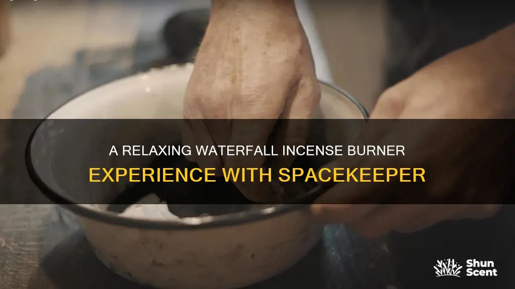 how to use spacekeeper waterfall incense burner