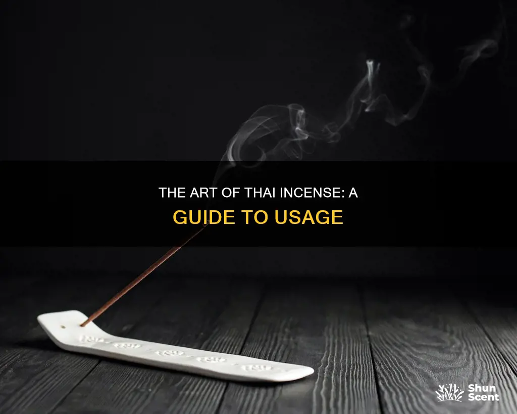 how to use thai incense sticks