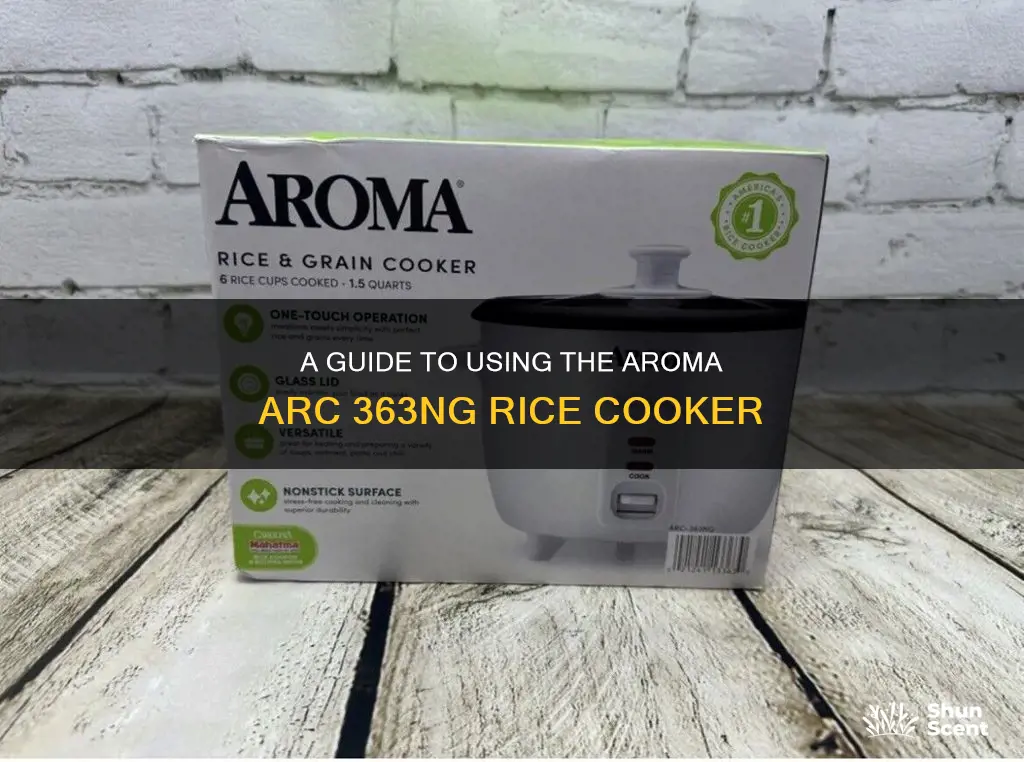 how to use the aroma arc 363ng