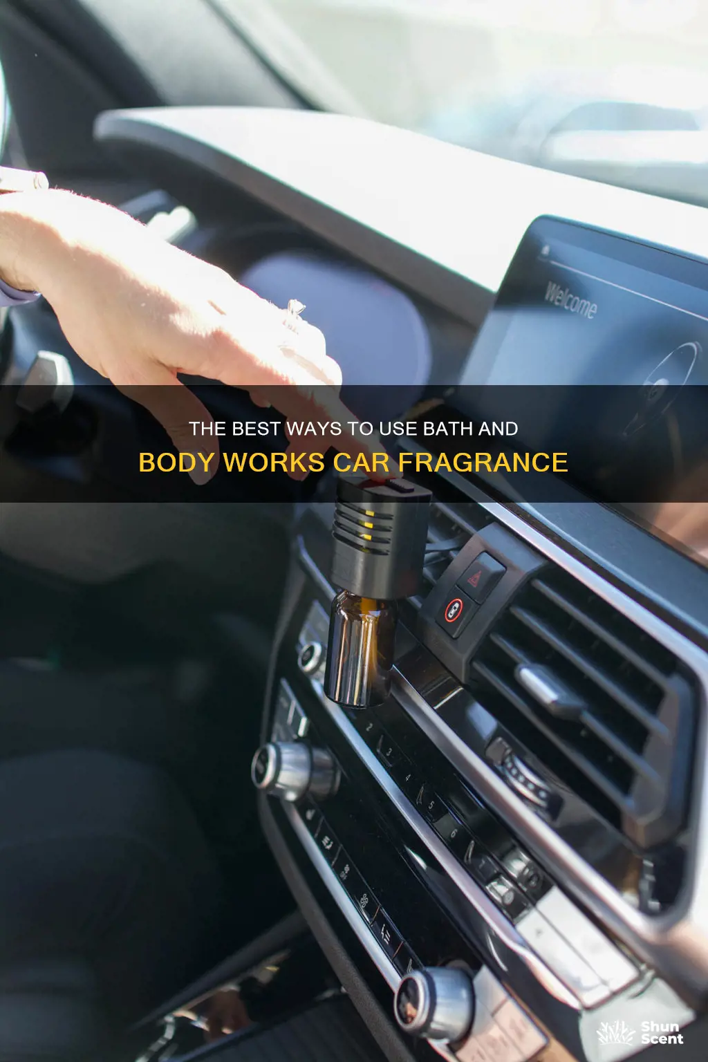 how to use the bath and body works car fragrance