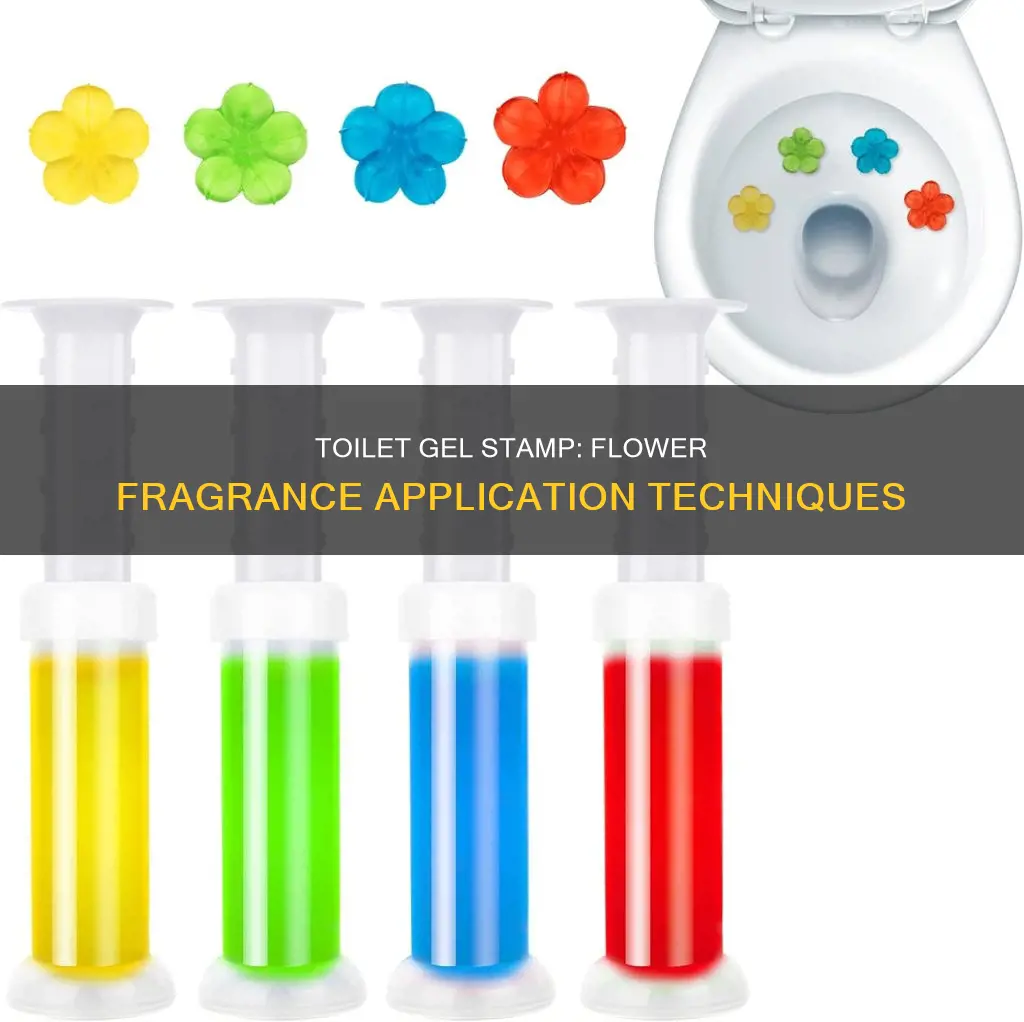 how to use toilet gel stamp flower fragrance
