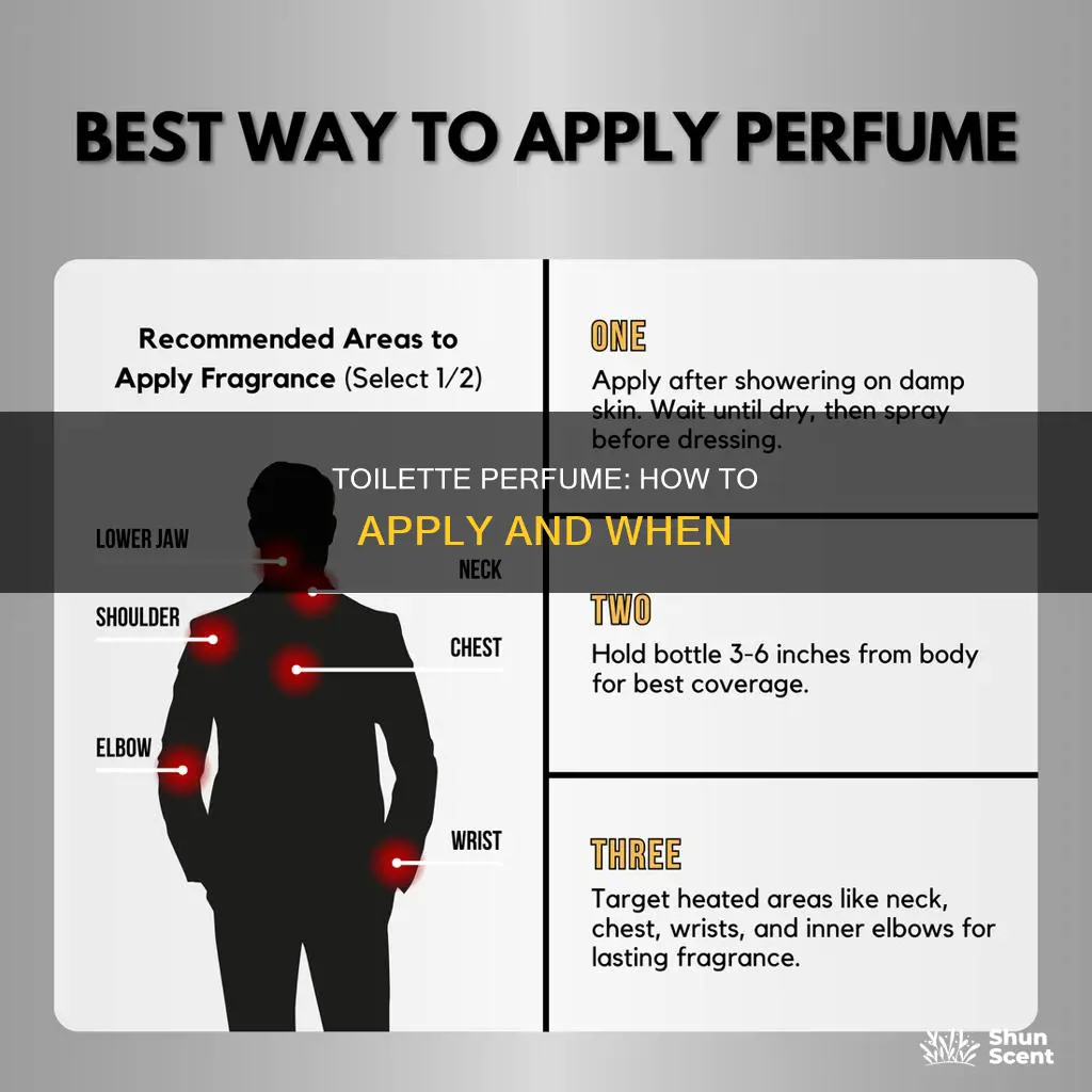 how to use toilette perfume
