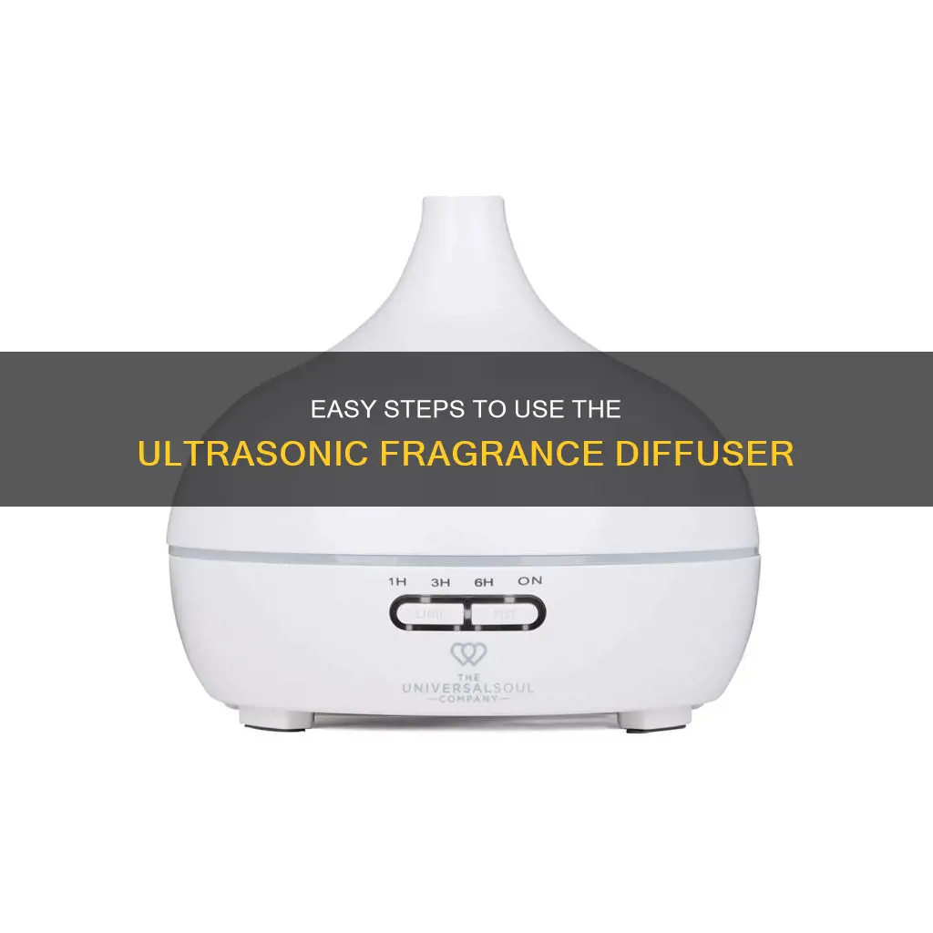 how to use ussenza ultrasonic fragrance diffuser