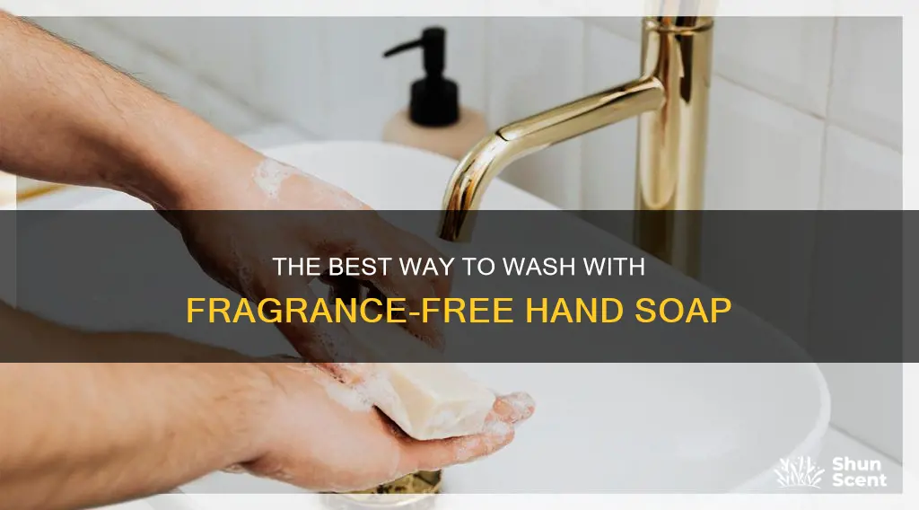 how to wash fragrance free hand soap