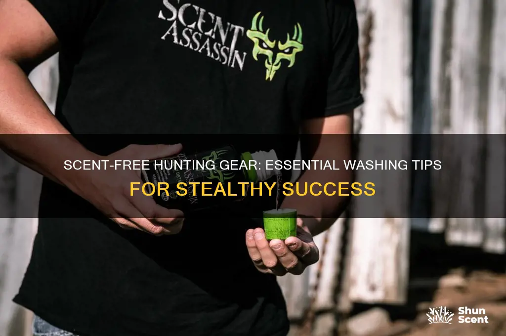 how to wash hunting clothes scent free