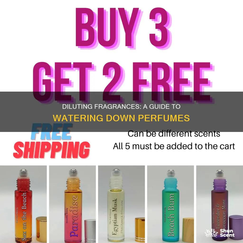 how to water down perfume