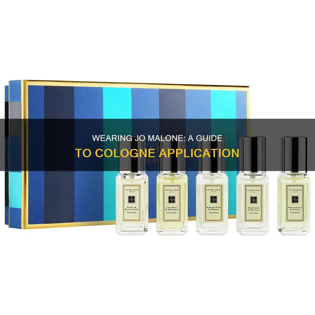 how to wear jo malone cologne