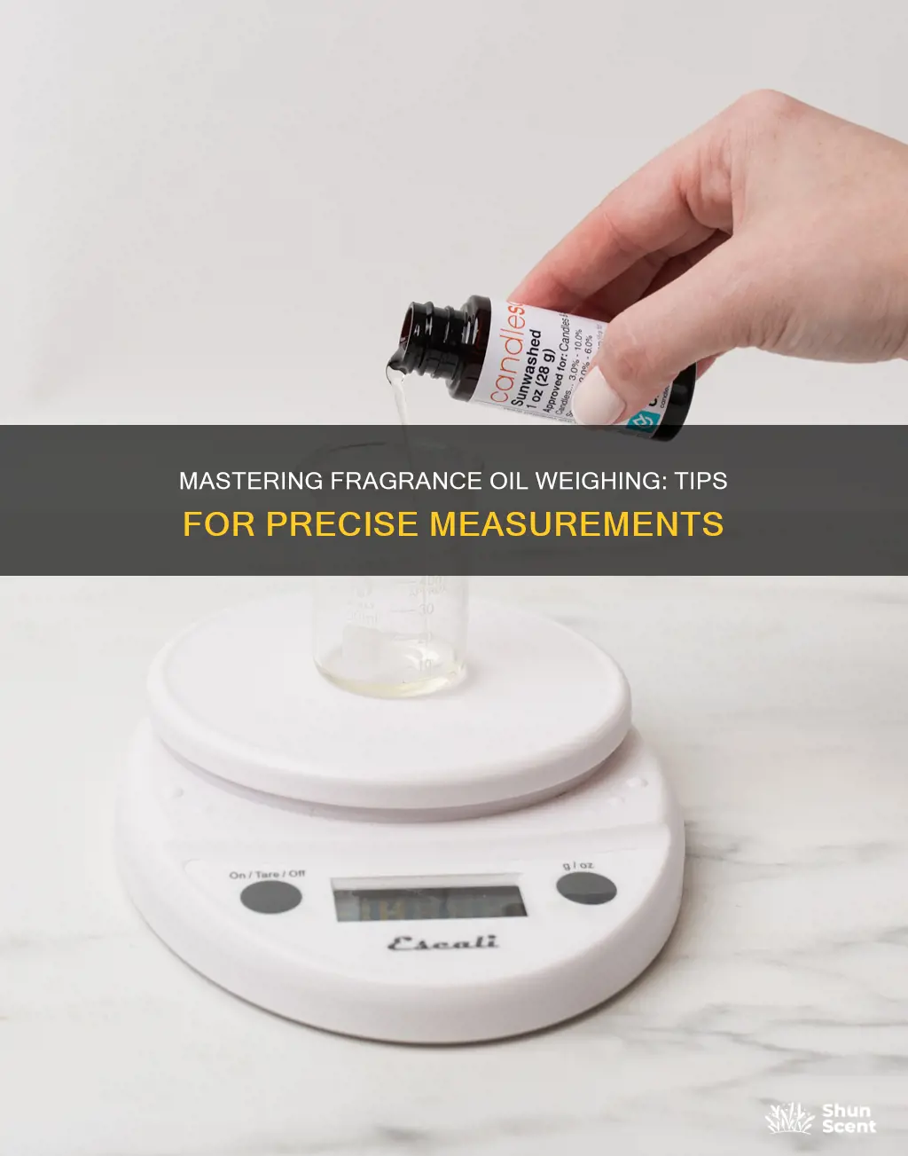 how to weigh fragrance oil