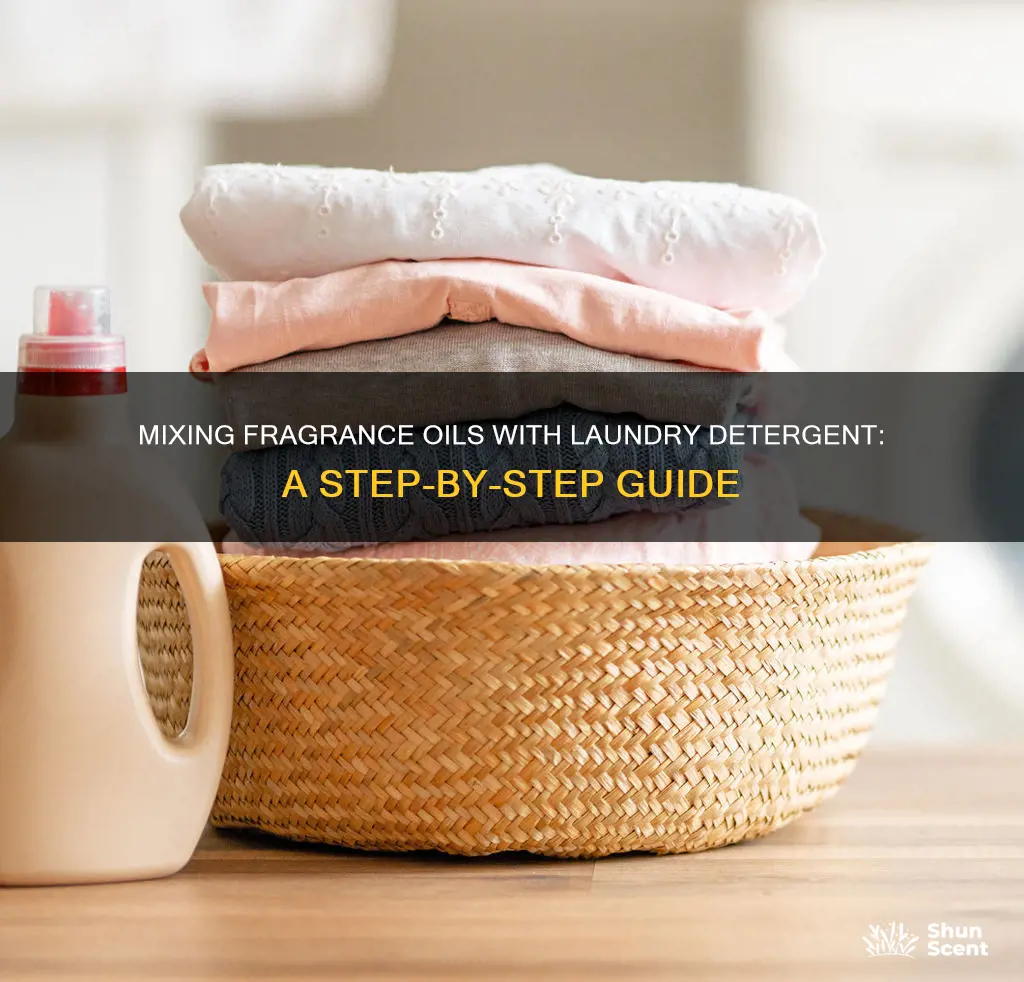 how tshould i mix fragrance oils in laundry detergent