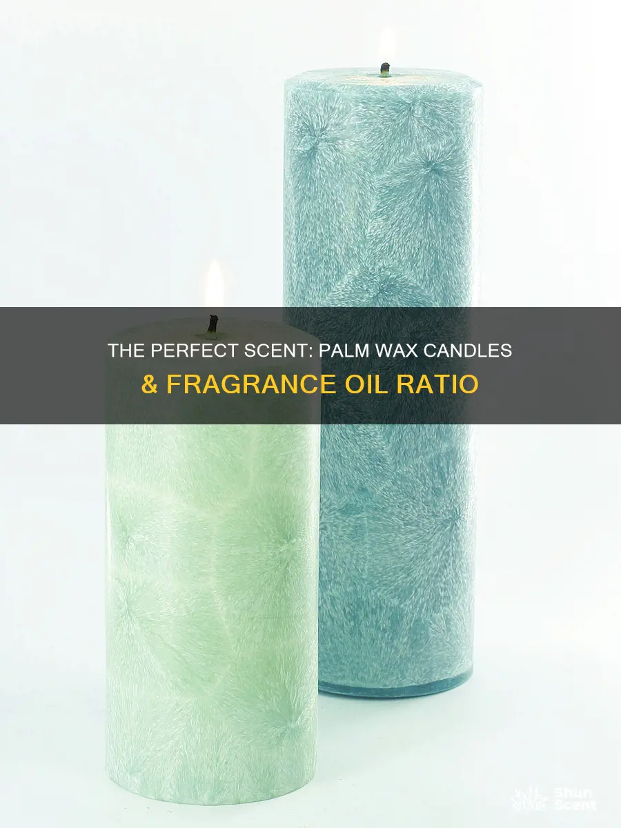 how uch fragrance oil to add to palm wax candle