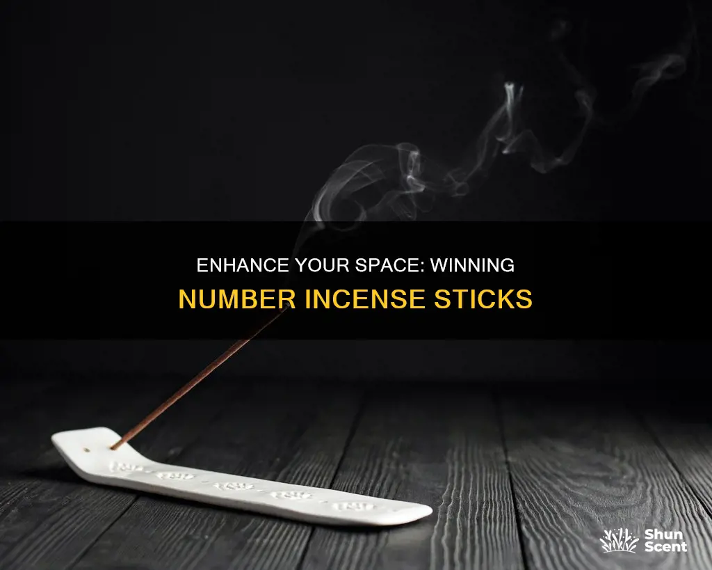 how use winning number incense sticks