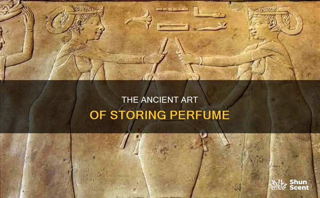 how was perfume put in alabaster jars